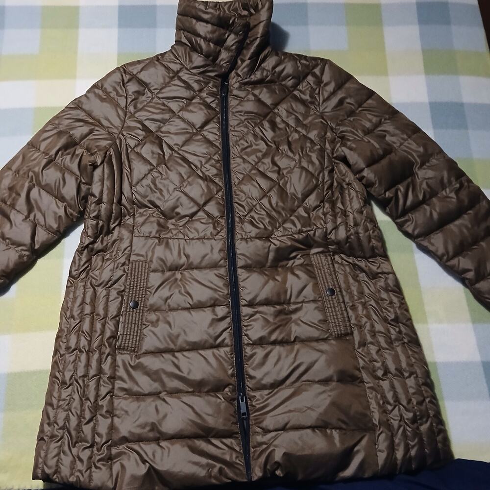 Big Chill Freestyle 1x Womens Quilted Down Blend Coat Brown